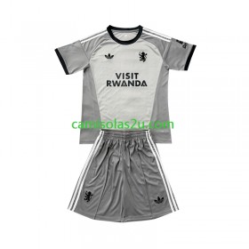 Camisolas de futebol Aston Villa Guarda Redes Criança Equipamento Quarto 2026/27 Manga Curta